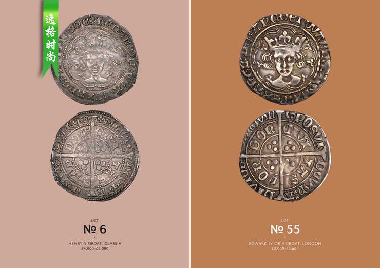 Noonans 英国弗朗西斯·巴特利特硬币 English Groats 珍藏 N2211